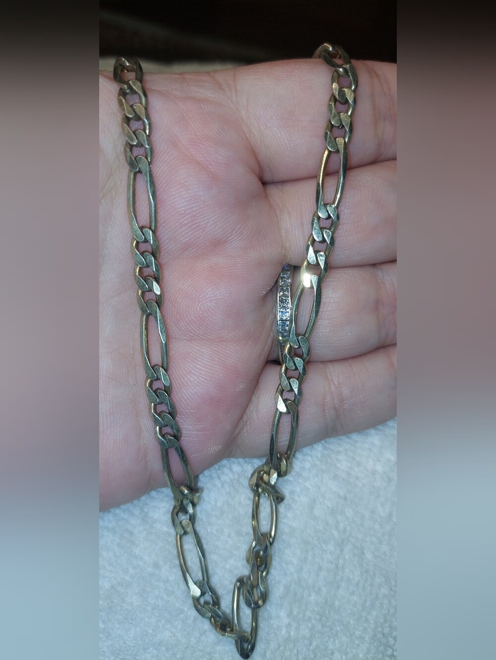 Gold-Tone Figaro Link Necklace